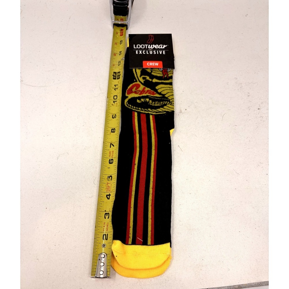 Lootwear Exclusive The Karate Kid Cobra Kai Crew Socks Adult 6-12 NWT